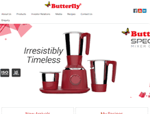 Tablet Screenshot of butterflyindia.com